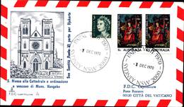 13004a)F.D.C.vaticano Serie Completa PaoloVI-visita Sidney Nsw-3-12-70 - FDC