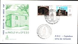 13024a)F.D.C.vaticano Serie Completa PaoloVI  A Efeso 26-7-67 - FDC