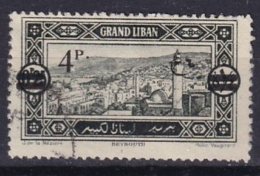 GRAND-LIBAN - 4 P. Sur 0 Pi 25 Oblitéré Avec Surcharge Maigre - Unused Stamps