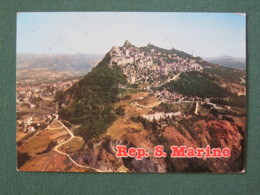 San Marino 1986 Postcard "aerial View" To Holland - U.S.F.I. - Anno Santo - San Benedetto Da Norcia - Storia Postale