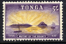 Tonga 1953 QE2 5/-d Mutiny On The Bounty SG 112 (  E394 ) - Tonga (...-1970)