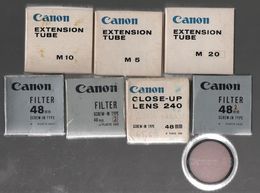 Matériel Photographie, CANON EXTENSION TUBE  M5.10.20 ET FILTRES 48 MM - Matériel & Accessoires