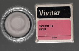 Matériel Photographie, VIVITAR SKYLIGHT (1A) Filter 48mm, Filtre Vivitar, Made In JAPAN - Matériel & Accessoires