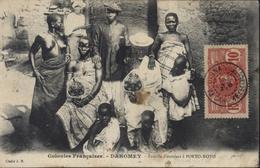 YT 22 AOF Dahomey CPA Famille D'ouvriers Porto Novo CAD Paouignan Dahomey 1? Mars 06 - Cartas & Documentos