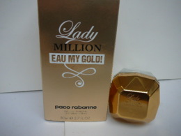 PACO RABANNE " LADY MILLION:EAU MY GOLD"  VAPO 80 ML  VIDE   LIRE ET VOIR!! - Miniatures Femmes (sans Boite)