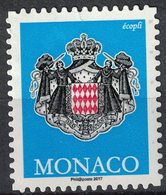 Monaco 2017 Used Coat Of Armes Blason Armoiries Bleu SU - Gebruikt