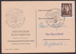Beierfeld Erzgebirge Heimatfest 1208 - 1958, Drucksache Mit Programm DDR 586. 5 Pfg. Heilige Familie, Gemäldegalerie Dd - Machine Stamps (ATM)