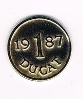 //  PENNING  1 DUCAT 1987 - Touristiques