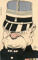 Gendarmerie Gendarme Caricature Par G. Lion. Nez Rouge . Alcoolique - Police - Gendarmerie
