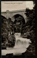 Ref 1319 - Early Postcard - Bridge & Poulaphouea Waterfall - County Wicklow Ireland Eire - Wicklow