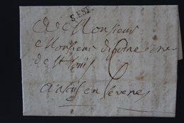 France Lettre 1791 Cachet S.ESP  Pont St. Esprit - 1701-1800: Précurseurs XVIII