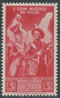 1946 CORPO POLACCO SOCCORSO DI GUERRA 3 LIRE MNH ** - RA31-7 - 1946-47 Période Corpo Polacco