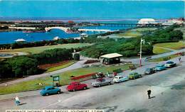 Angleterre - Lancashire - Voitures - Automobile - Southport - Promenade Showing Three Bridges - état - Southport