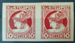 AUSTRIA - MNH - ANK 51 - 10h - KuK Feldpost Zeitungsmarke / PAIR! - Unused Stamps