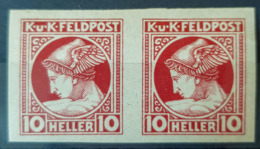 AUSTRIA - MNH - ANK 51 - 10h - KuK Feldpost Zeitungsmarke / PAIR! - Neufs