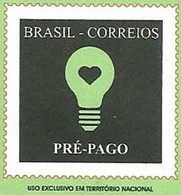 BRAZIL Envelope Prepaid Stationery - LIGHT HEART IDEA   - New (GN 0359). - Entiers Postaux