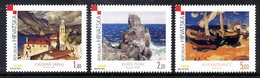 CROATIA 2000 20th Century Paintings Set MNH / **.  Michel 560-62 - Croatie