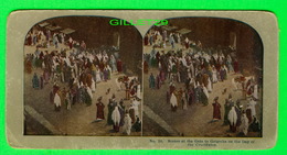 CARTES  STÉRÉOSCOPIQUES - SCENES AT THE GATE TO GOLGOTHA ON THE DAY OF THE CRUCIFIXION - No 10 - ANIMATED - - Stereoscopische Kaarten