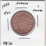 PORTUGUESE ANGOLA COIN - 1 ESCUDO 1972 - Angola