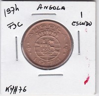 PORTUGUESE ANGOLA COIN - 1 ESCUDO 1974 - Angola