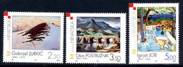 CROATIA 1999 20th Century Paintings MNH / **.  Michel 530-32 - Croazia