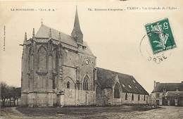 - Dpts Div. -ref-AL889- Orne - Exmes - Vue Generale De L Eglise - Carte Bon Etat - - Exmes