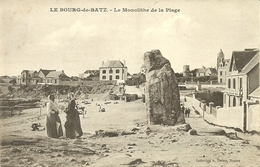 (LE BOURG DE BATZ )( 44 ) LE MONOLITHE DE LA PLAGE ( MEGALHITES ) - Batz-sur-Mer (Bourg De B.)