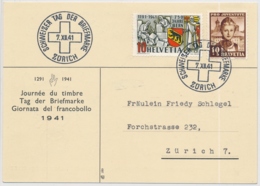 1941 Journée Du Timbre / 1941 Tag Der Briefmarke Zürich - Giornata Del Francobollo