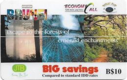 Brunei - JTB - Escape To The Forests Of Emerald Enchantments, Prepaid 10$, Used - Brunei