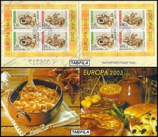 BULGARIA \ BULGARIE - 2005 -  Europa-SEPT - Gastronomie - Booklet (O) - Used Stamps