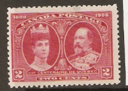 Canada     1909   SG 90  2c Mint No Gum - Unused Stamps