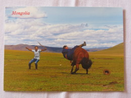 Mongolia Around 2018 Unused Postcard - Horse Herder - Mongolia