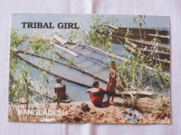 Bangladesh Around 2018 Unused Postcard - Tribal Girls - Boats - Bangladesch