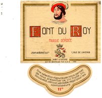 Etiquette De Vin Font Du Roy Années 50. - Côtes Du Rhône