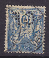 France Perfin Perforé Lochung 'GF' Sage Type II. DUNKERQUE Cancel (2 Scans) - Used Stamps