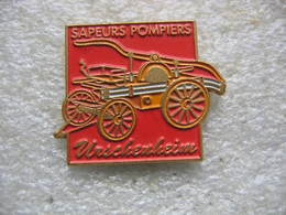 Pin's Des Sapeurs Pompiers De La Commune De URSCHENHEIM (Dépt 67) - Pompiers