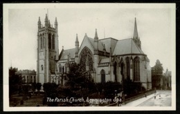 Ref 1322 - Early Real Photo Postcard - The Parish Church - Leamington Spa Warwickshire - Sonstige & Ohne Zuordnung