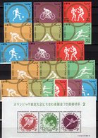 Imperf.Olympia 1964 Nippon Block 68,LIBYA 166/1,2ZDw+3ZDs B ** 41€ Tokyo Judo Wasserball Turnen S/s Bloc Bf Olympic - Collections, Lots & Séries