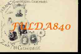 CPA.  * S.K. HADOLF GOROSSHERZOG LUXEMBURG *  ZUM 80 GEBURTSTAGE * VERS 1898*  . *. - Grand-Ducal Family