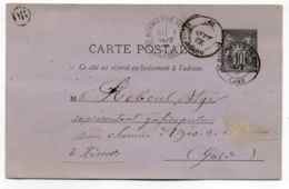 T18 SAINT HYPPOLYTE DU FORT + Cachet OR Origine Rurale Identifiée De Cros / Dept 29 Du Gard / 1889 - 1877-1920: Semi Modern Period