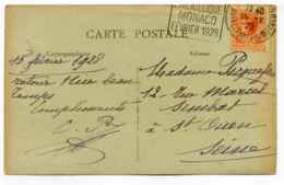 YT N°81 Obl Daguin " EXPOSITION PHILATELIQUE MONACO  FEV 1928  " /  1928 - Briefe U. Dokumente