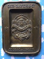 Cendrier En Laiton Pour Le Cognac Geo Sayer & C° Cognac & London Tres Rare !!!!! - Metall