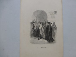 Torture : Supplice Du Fouet (femmes), Gravure Originale Vers 1875 ? Ref   ; GR01 - Estampas & Grabados
