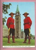 CPM -  Mounties At The Peace Parliament Buildings,Ottawa , Ontario , Canada - Cartoline Moderne