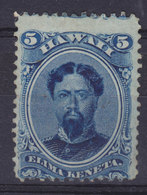 Hawaii 1866 Mi. 17     5 C King König Kamehameha V. MNG (2 Scans) - Hawaï