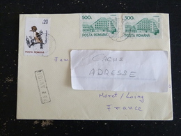 LETTRE ROUMANIE ROMANIA ROMANA YT 3976E ET 4068 - HOTEL BRADUL VAINCASA - HUPPE FASCIEE OISEAU BIRD - Poststempel (Marcophilie)