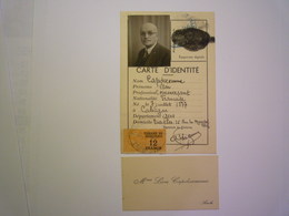 GP 2019 - 1949  CARTE D'IDENTITE (1939) :  CAPDECOMME  Léon  Né à Cahuzac (Gers) En 1877   XXX - Ohne Zuordnung