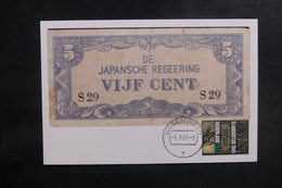 PAYS BAS - Carte Maximum 1985 -  Billet Japonais - L 39646 - Maximumkarten (MC)