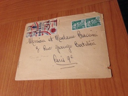 LETTRE -  Tour De  FRANCE 1948- VALENCIENNES /ROUBAIX 21eme étape   (port à Ma Charge ) - Lettres & Documents