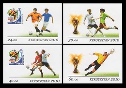 2010	Kyrgyzstan	624-627b	2010 World Championship On Football South Africa	26,00 € - 2010 – Sud Africa
